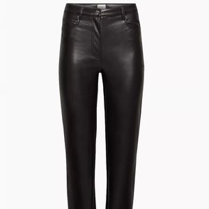 Aritzia Wilfred Milena Leather Pants